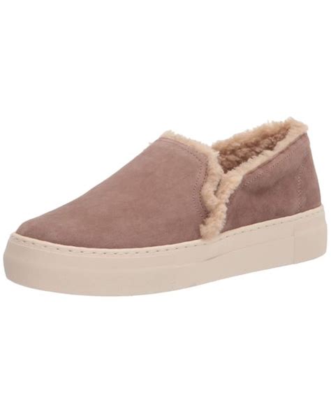 vince camuto fur lined sneakers.